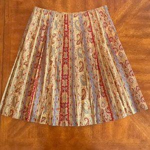 Liberté by Emanuel Printed Pleated Midi Skirt 14